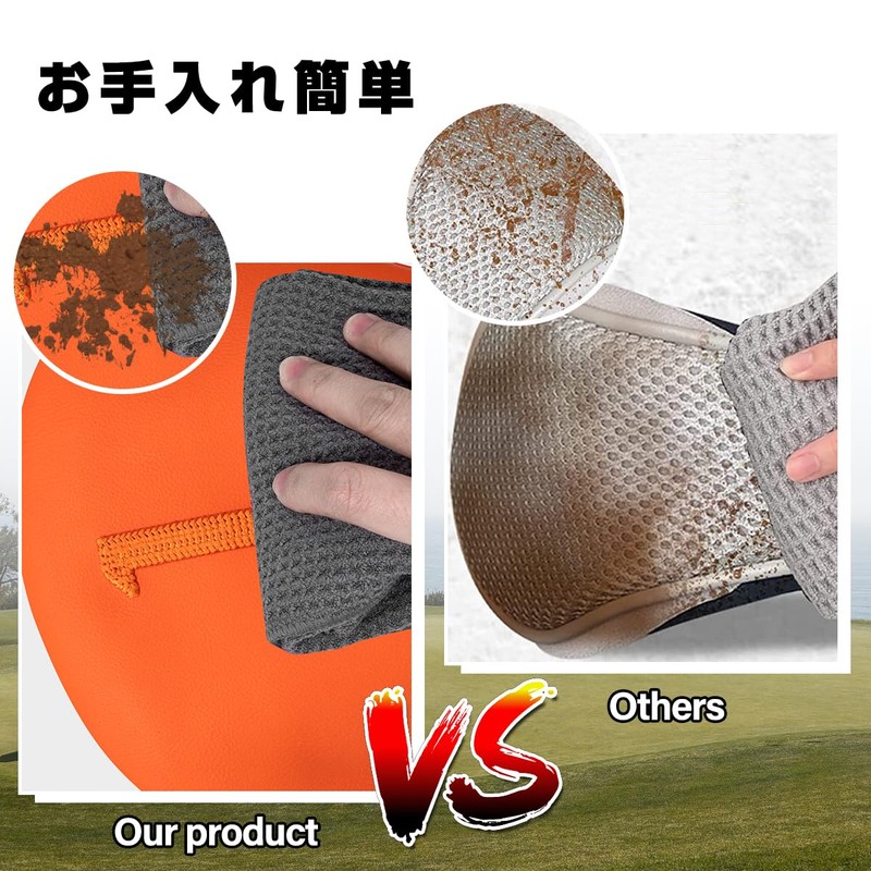 Golf Club Headcover Orange Wood Cover Driver Fairway Wood Utility