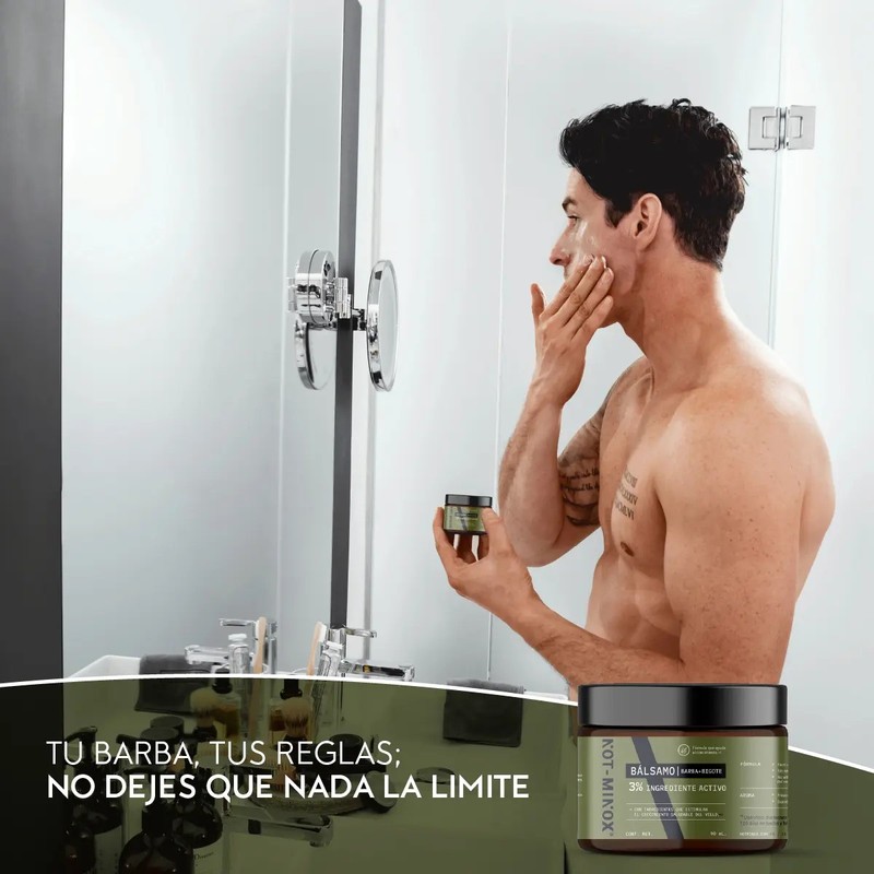 Balsamo Para Crecimiento De Barba Media O Con Huecos Y