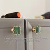 Xinghonyac 8 Pcs Clover Four-Leaf Cabinet Knobs, Cabinet Drawer Pulls