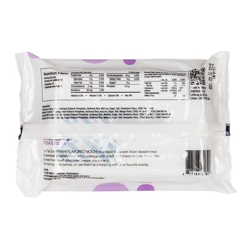 Tea Zone 10.6 oz Rainbow Mini Mochi, 25 Count
