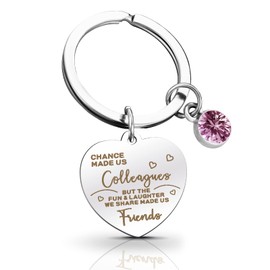 Sibba Keyring Keychain Pendant Souvenir Bosses Day Thank You for Women Men Leaving Gifts for Colleagues Farewell Coworkers Employees