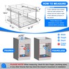 WelFurGeer 2-Tier Kitchen Cabinet Pullout Shelf and Drawer Organizer, Soft