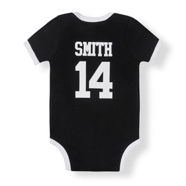 IDONEKER Unisex Newborn Infant Clothing Baby Romper Boys Girls Unique Soccer Bodysuits Onesie Long And Short Sleeve, Black, 3-6 Months