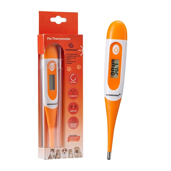 Digital Pet Thermometer for Accurate Fever Detection, Suitable for Cats/Dogs/Horse/Veterinarian,