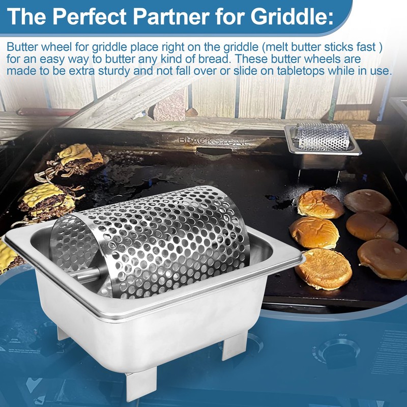 Butter Wheel for Spreads Butter Evenly to Bread, Stainless Steel