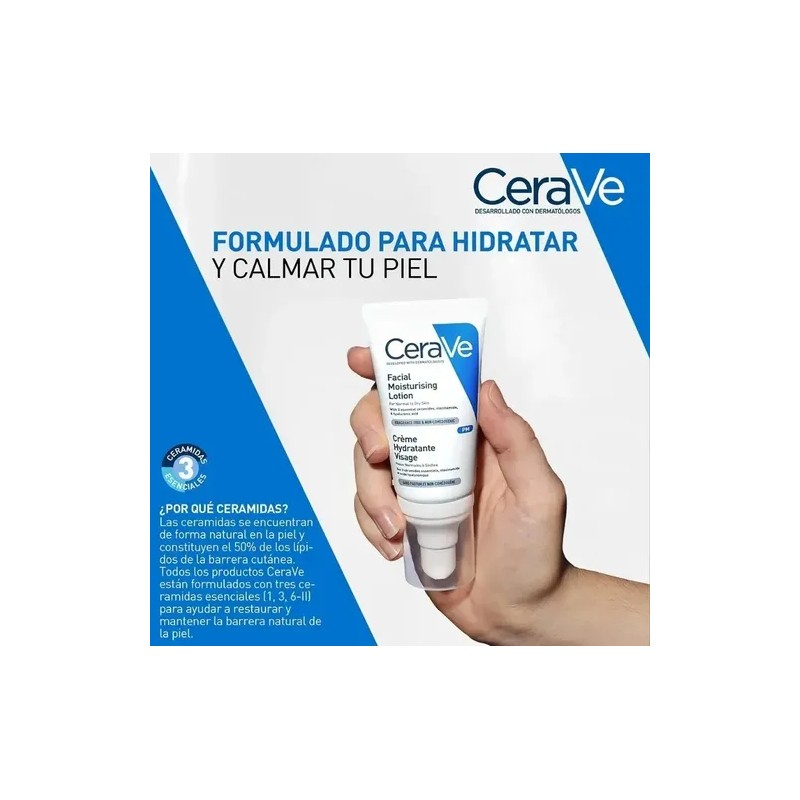 Cerave Loción Hidratante Noche 52ml Piel Normal Seca