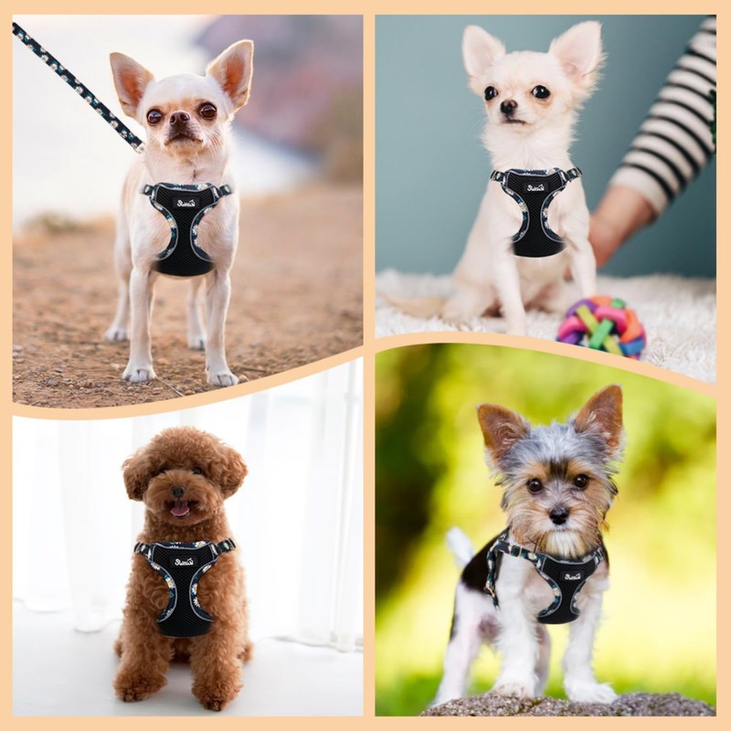 SlowTon Small Dog Harness - No Pull Dog Harness and