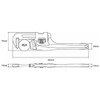 MCC Pipe Wrench arumisurimuwaido 300 pwtda300 