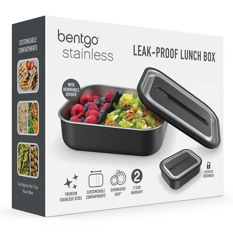 Bentgo Microwavable Stainless Steel Leak-proof Lunch Box 1200ml, Aqua