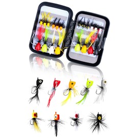 Snugly Fly Fishing Fly Case Fly Case Stream Fishing Set Complete Fly Fly Fishing Popper Fly Hopper Case Sea Fishing Tenkara Black Bass Trout Sea Bass Fishing Fly Set