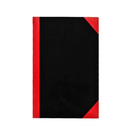 A4 Size Stylish Black & Red Waterproof Notebook, 68 Pages Hardback Cover Single Hardcover Notepad, for Writing Note-Taking Surface Coating