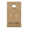 Santa Barbara Design Studio Fleur Jewelry Gold Stud Leather Tag