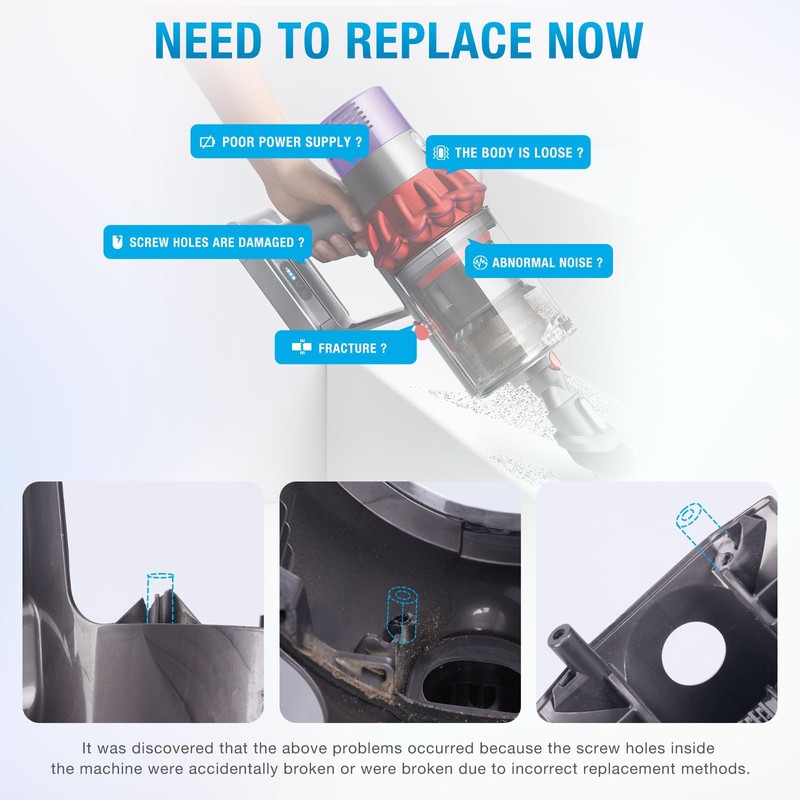 V10 SV12 Main Body Assembly Housing Compatible with Dyson V10