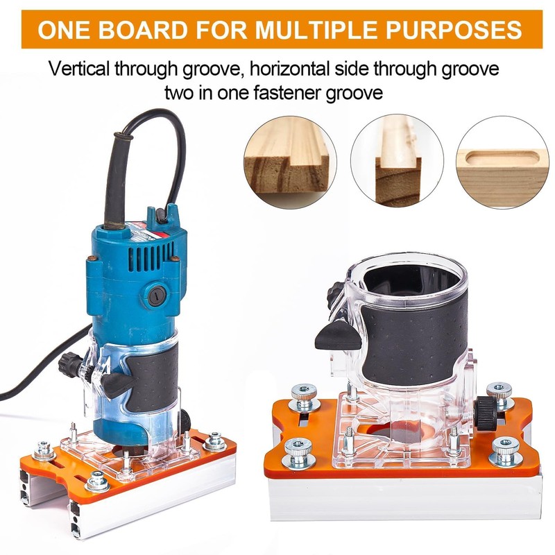Precision Wood Router Base Set, 2-in-1 Compact and Portable, Router