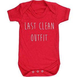Hippowarehouse Last Clean Outfit baby vest bodysuit (short sleeve) boys girls