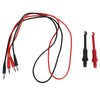 4mm Dual Banana Plug Test Leads with Repair Testing Hooks