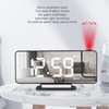 Projection Alarm Clock LED Digital Mirror Alarm Clock Rechargeable 6