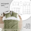 Comfort Spaces Olive Green Full Size Comforter Set - 3