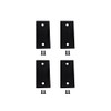 QCAA Stainless Steel Door Strike Filler Plate, 2-1/4" x 1-1/8",