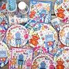 Robot Birthday Party Decoration - Robot Happy Birthday Backdrop, Tableware,
