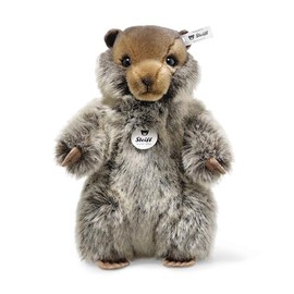 Steiff Burri Marmot, Mottled Brown, 10" Plush