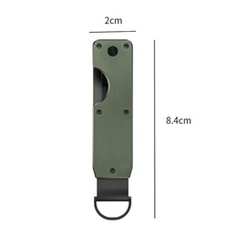 Organizador de llaves para hombres Llavero compacto Llavero minimalista Asegura 2-6 llaves, Verde