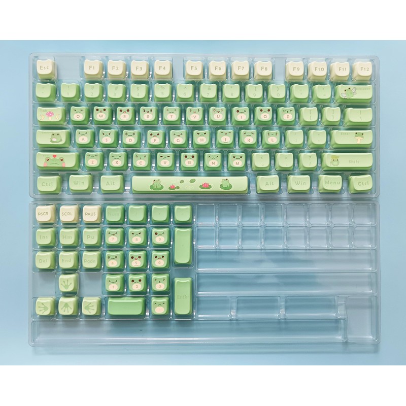 Animal Cute Frog PBT Keycap Set for Mechanical Keyboard Christmas