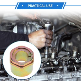 VekAuto 1 Pc Camber Caster Alignment Bushing Compatible for Ford Bronco 2WD 1989-1990, Durable Metal Gold Tone