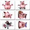 Merchandise for Fans 3D Comic Pig Fridge Magnets Rectangular 7