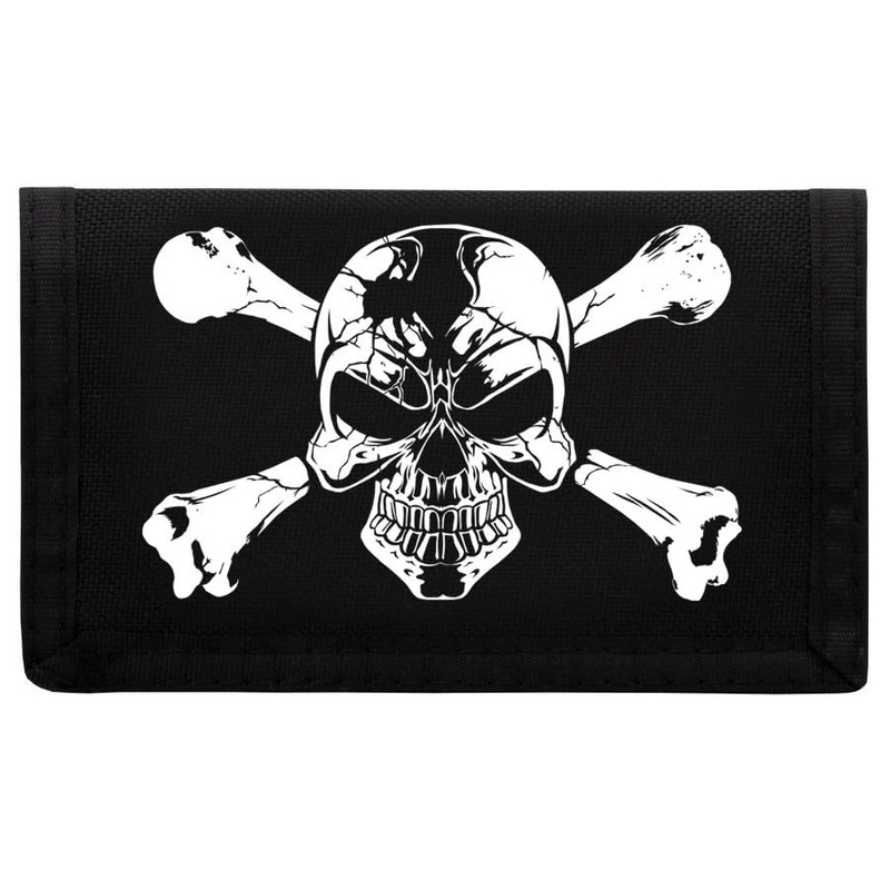 Grindstore Skull & Crossbones Black Ripper Wallet