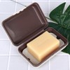 Portable shampoo bar soap storage case White 3ea