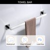 Bathroom Towel Bar Set Toilet Paper Holder with Shelf, Polished
