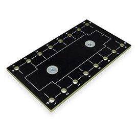 Winford Engineering DIN Rail Mounting Plates, 2.2" x 4.0" Plate Size, pre-drilled Holes, Black, RoHS Compliant