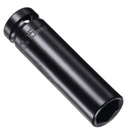 Juttzzei 1/2 Inch Drive 15mm Deep Impact Socket - Heat-Treated CR-V Steel, 78mm Length, 6-Point Metric Sizes for Car & Home Repair