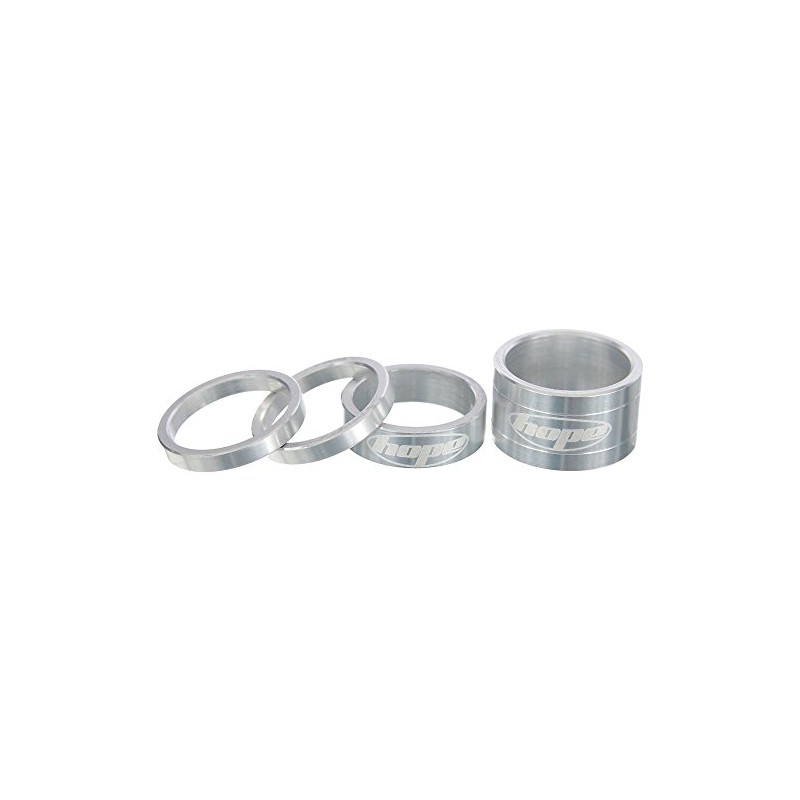 Hope Steuersatz-Spacer 1 1/8" Aluminium Farbe Silber