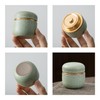 TEANAGOO Small Ceramic Matcha Container | 2.8 oz Portable Storage