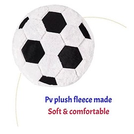 JIAHG Unique Football Shaped Cushion Pillow Winter Plush Sofa Throw Pillow Soft Cuddle Soccer Pillow Stuffed Long Sleeping Bed Pillow Xmas Birthday Sports Fan Gift for Men Him Boyfriend