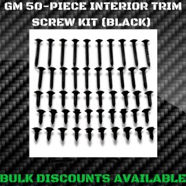 GM Replacement 1982-2004 S10 Blazer Xtreme A B Pillar Interior Panel Molding Trim Screws BLACK