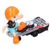 Children Electric Cartoon Scooter Toy Music Light 360° Rotation Stunt