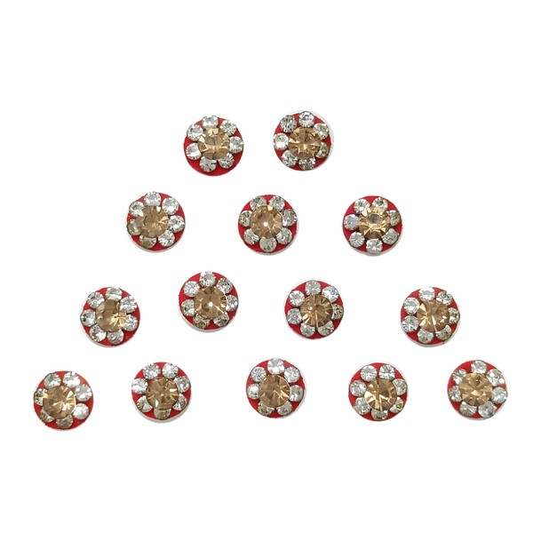 Generic red Velvet Dot Bindi Tattoo Stickers Adhesive Body Jewelry