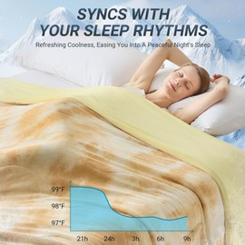 Cushious Cooling Comforter Twin Size, Summer Cooling Blankets for Hot Sleepers and Night Sweats, Lightweight Breathable Cooling Comforter Bedding for Sofa, Bed, Camping, Office