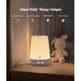 Dreamegg Sound Machine Baby - White Noise Sound Machine Baby With Night Light, Ok to Wake Alarm Clock, 34 Soothing Sounds, Sleep Trainer, Routine Buil