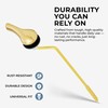 Qualihome Toilet Handle Replacement (Brass Polished, Side Mount)