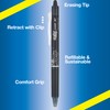 Pilot FriXion Clicker 0.7mm, Erasable Gel Pens, Fine Point (6-Pack,