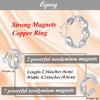 Cigmag 2PCS Copper Rings for Women - 99.99% Pure Copper