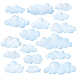 DECOWALL DS-8030 Clouds (Small) Kids Wall Stickers Decals Peel and Stick Removable for Nursery Bedroom Living Room art murals decorations