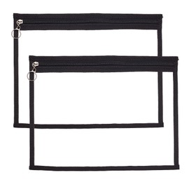 NICENEEDED 2 PCS Reaction Tackle Clear Storage Bag, Water Resistant Plastic Storage, PVC Keeper for Bait Tackle Lures Soft Plastics and Fishing Gear