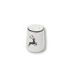 GMUNDNER KERAMIK Salt Shaker Smooth Diameter 4.8 cm Grey Deer