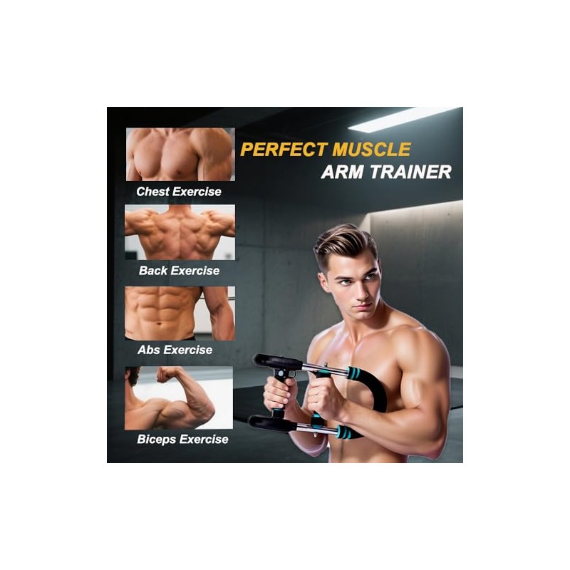 Twister Arm Trainer,Adjustable 6 Resistance Levels (45-130 lbs) Chest ,