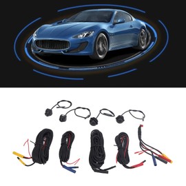 Universal 360 Degree Bird View System, 1080P HD Car DVR Record Panoramic View All Round Rear View Camera System for Android Car Center Control Screen (307 Chip + 6048 Lens) (2053 Chip + 6048 Lens)